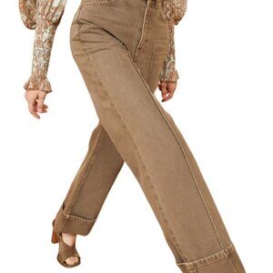 Ulla Johnson Light Purple/Brown Denim Pants
